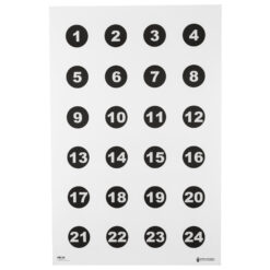 ACTION TGT 24 3 NMBR CIRCLES 100PK