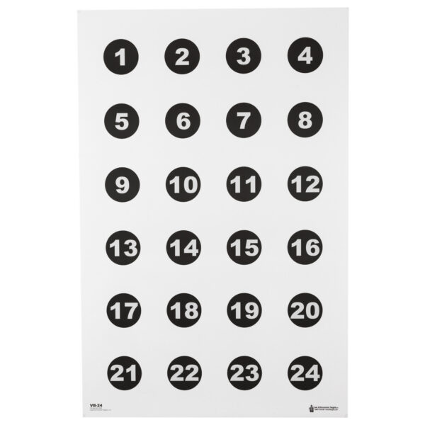 ACTION TGT 24 3 NMBR CIRCLES 100PK