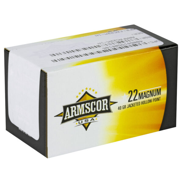 Alternative view of ARMSCOR 22WMR 40GR JHP 50/2000