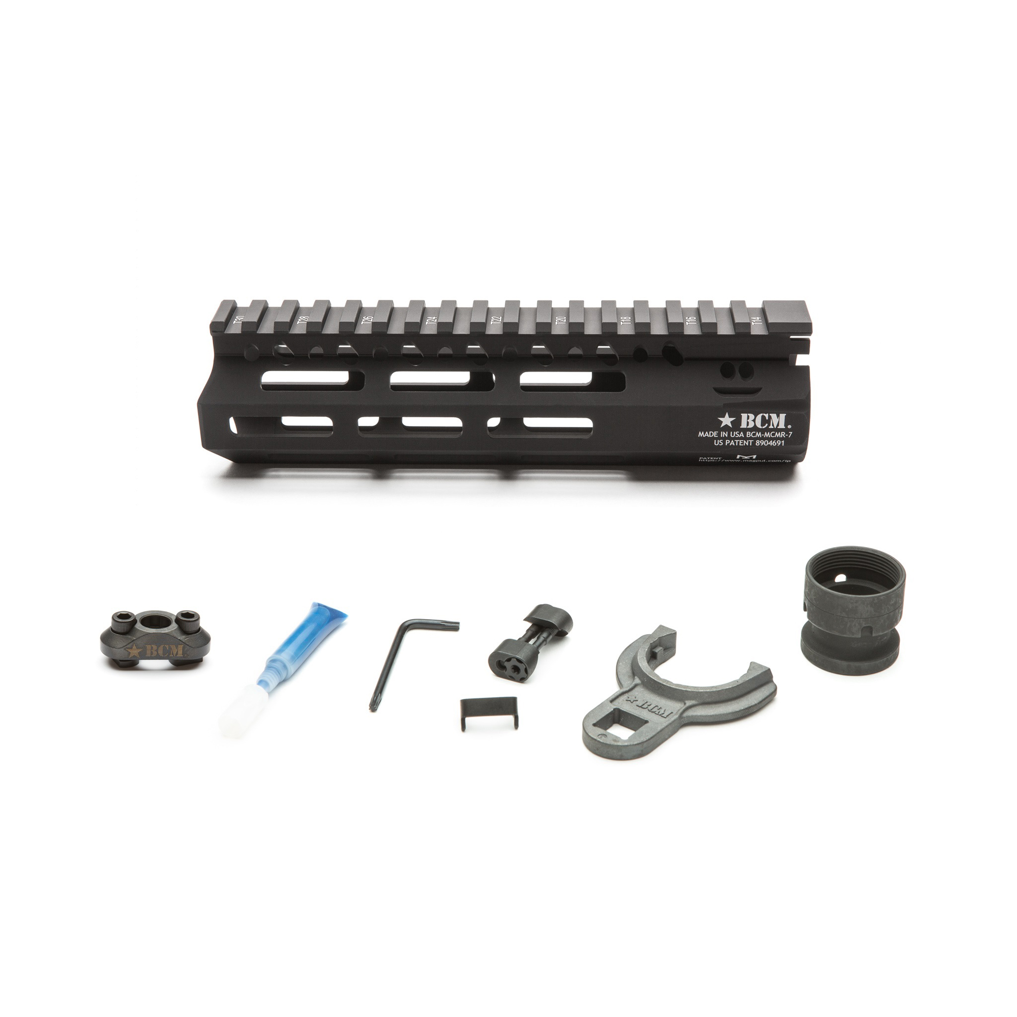 BCM GUNFTR MCMR RAIL 556 7 BLK MLOK - Image 4