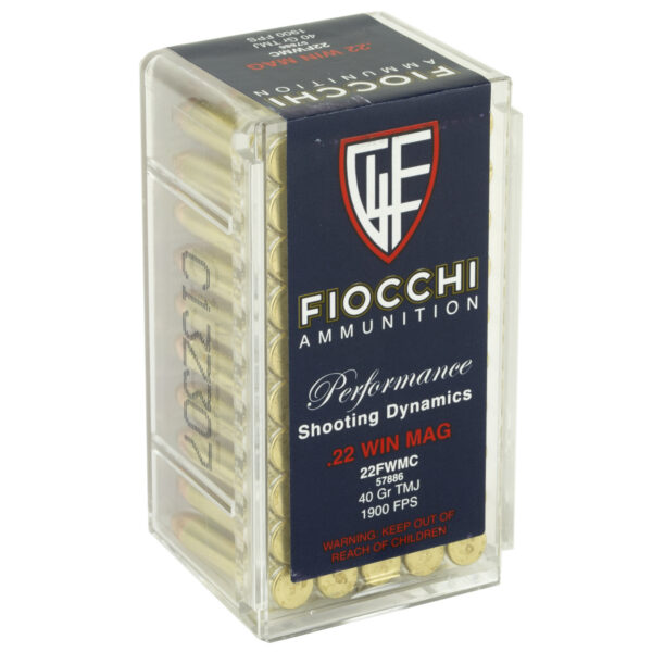Alternative view of FIOCCHI 22WMR 40GR FMJ 50/2000