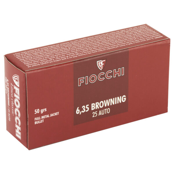 Alternative view of FIOCCHI 25ACP 50GR FMJ 50/1000