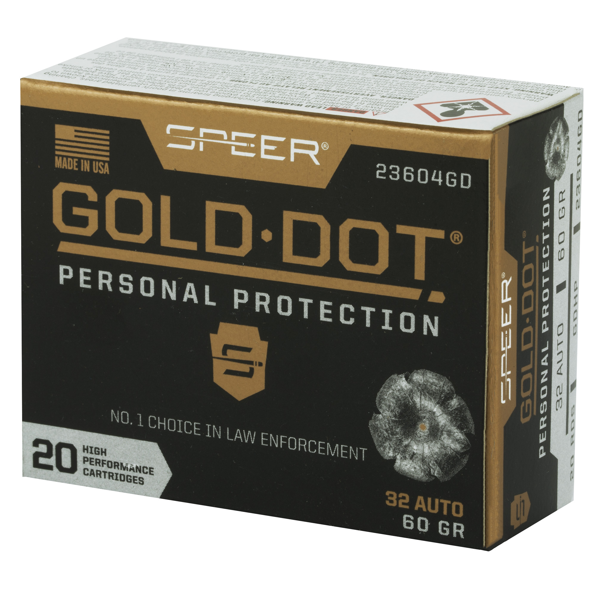 SPR GOLD DOT 32ACP 60GR HP 20/200 - Image 3