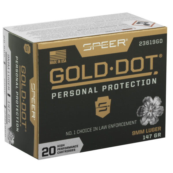 Alternative view of SPR GOLD DOT 9MM 147GR HP 20/200