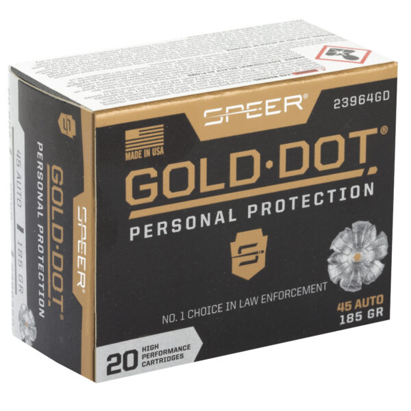 Alternative view of SPR GOLD DOT 45ACP 185GR HP 20/200
