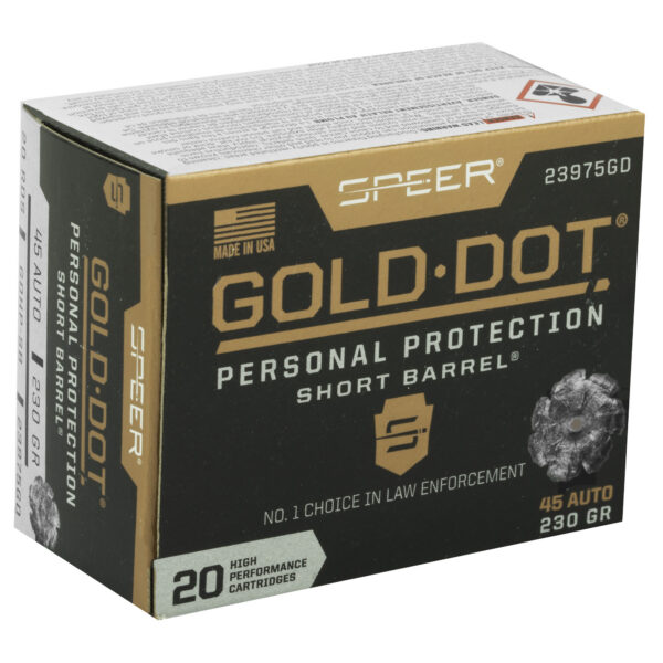 Alternative view of SPR GOLD DOT 45ACP 230G HP SB 20/200