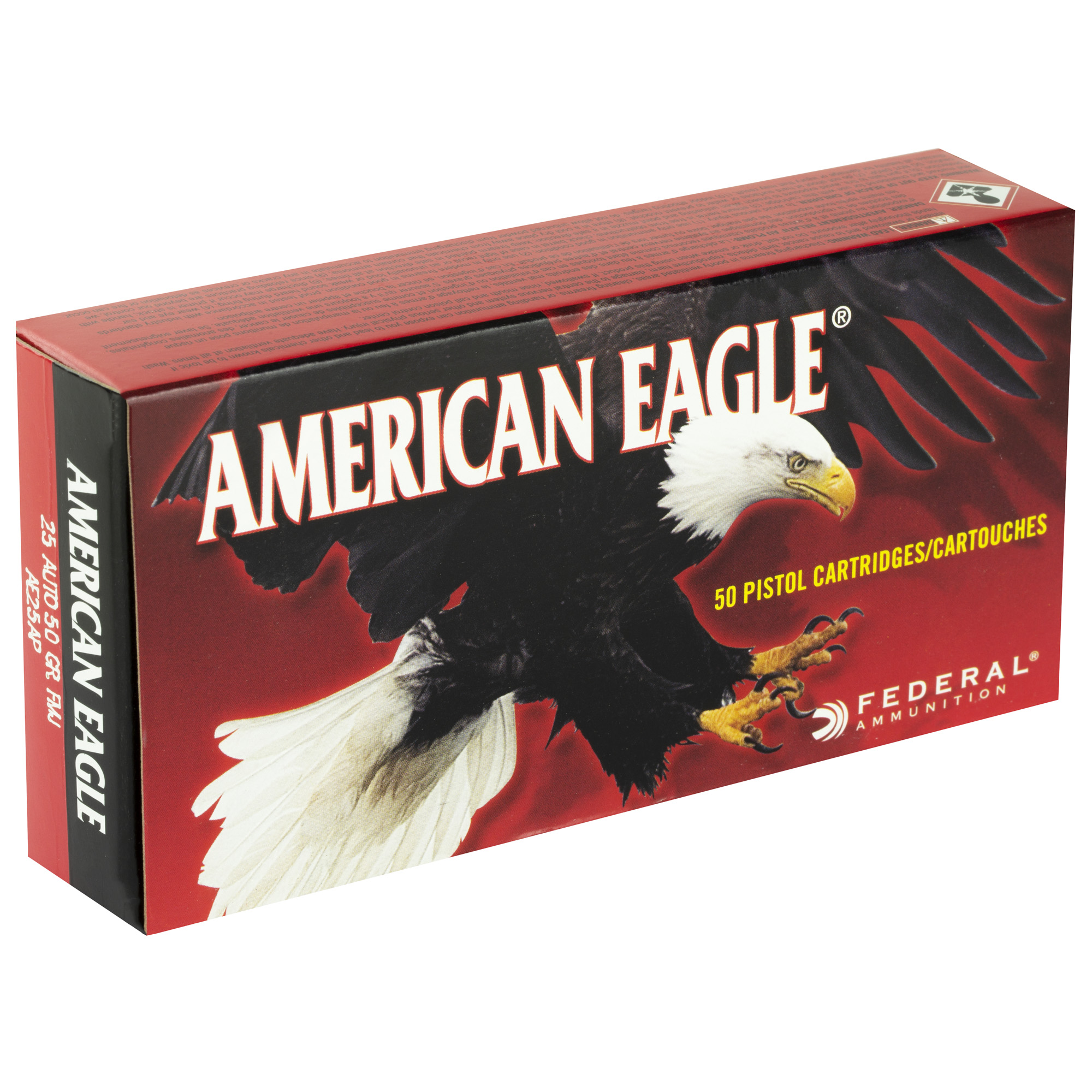 FED AM EAGLE 25ACP 50GR FMJ 50/1000 - Image 2