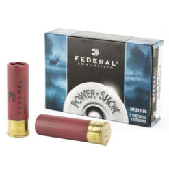 FED PWRSHK 12GA 3 MG RFL SLUG 5/250