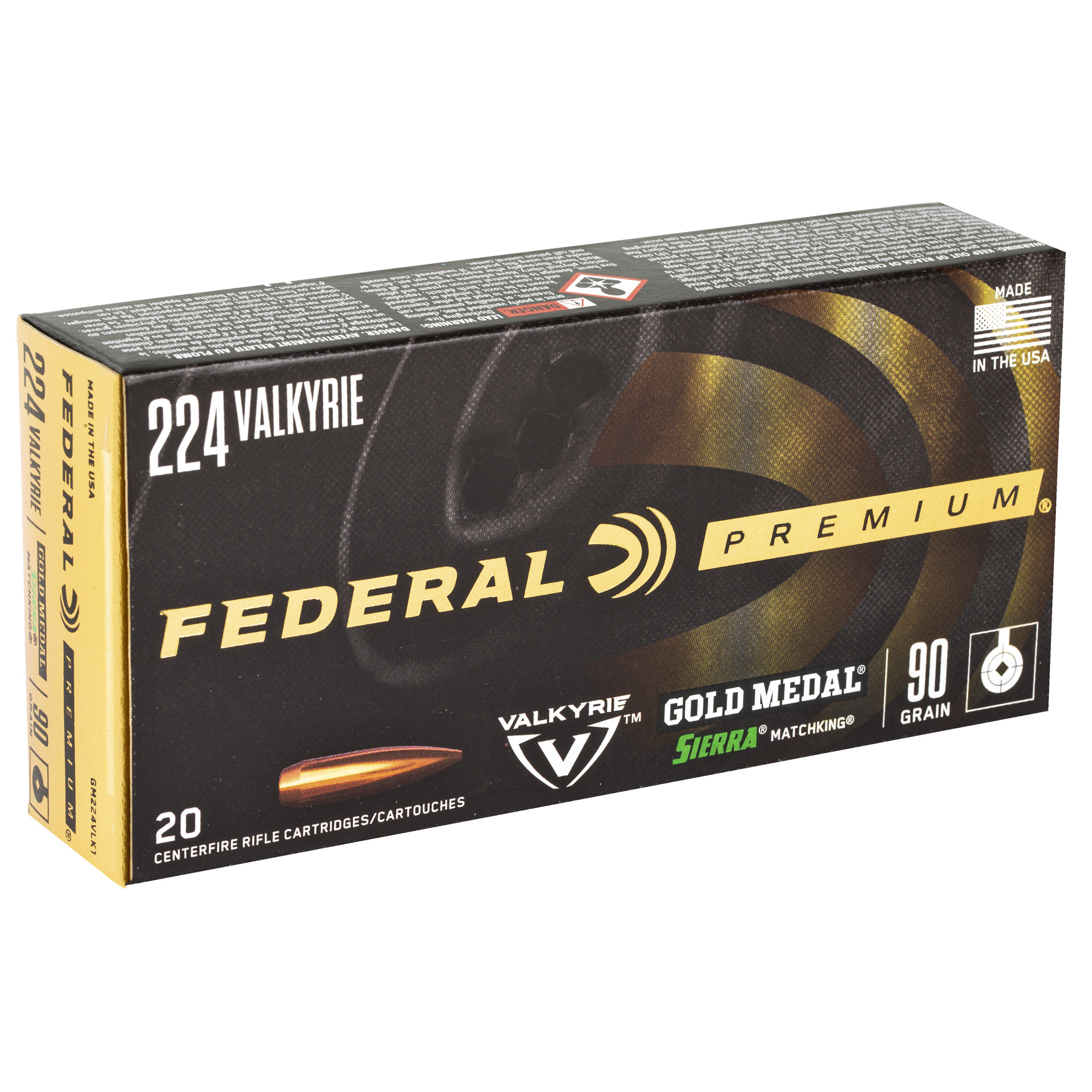 FED GOLD MDL 224VLK 90GR BTHP 20/200 - Image 2