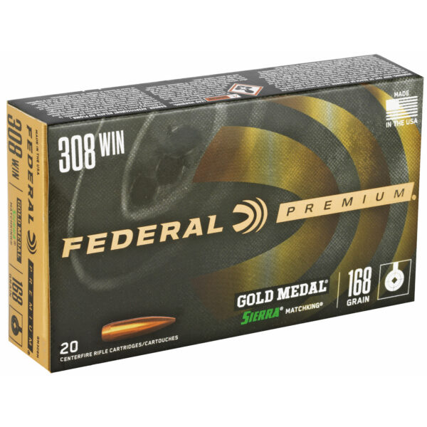 Alternative view of FED GOLD MDL 308WN 168GR BTHP 20/200