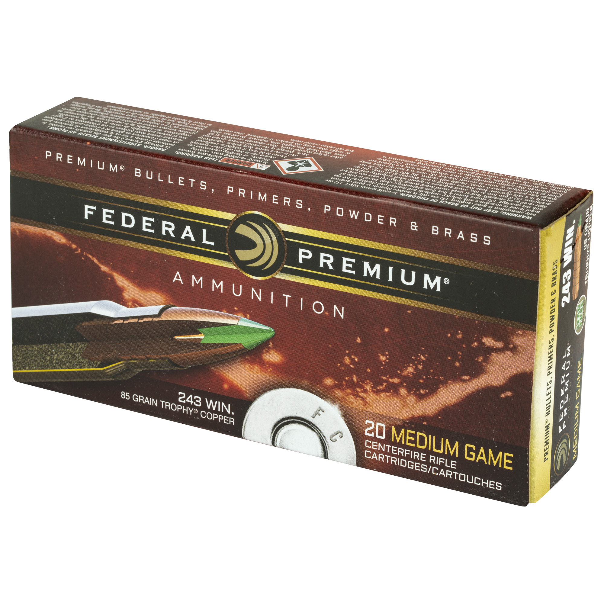 FED PRM 243WIN 85GR TRPHY COPPER 20 - Image 3
