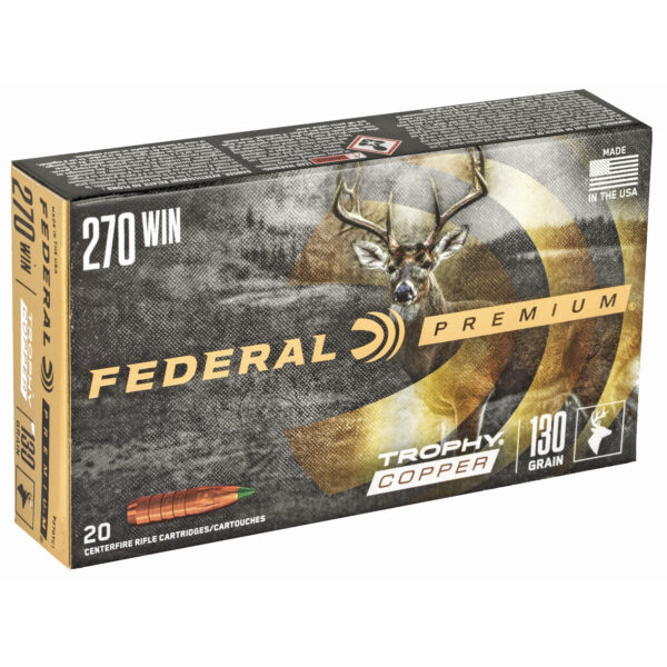 Alternative view of FED PRM 270WIN 130GR TRPHY COPPER 20