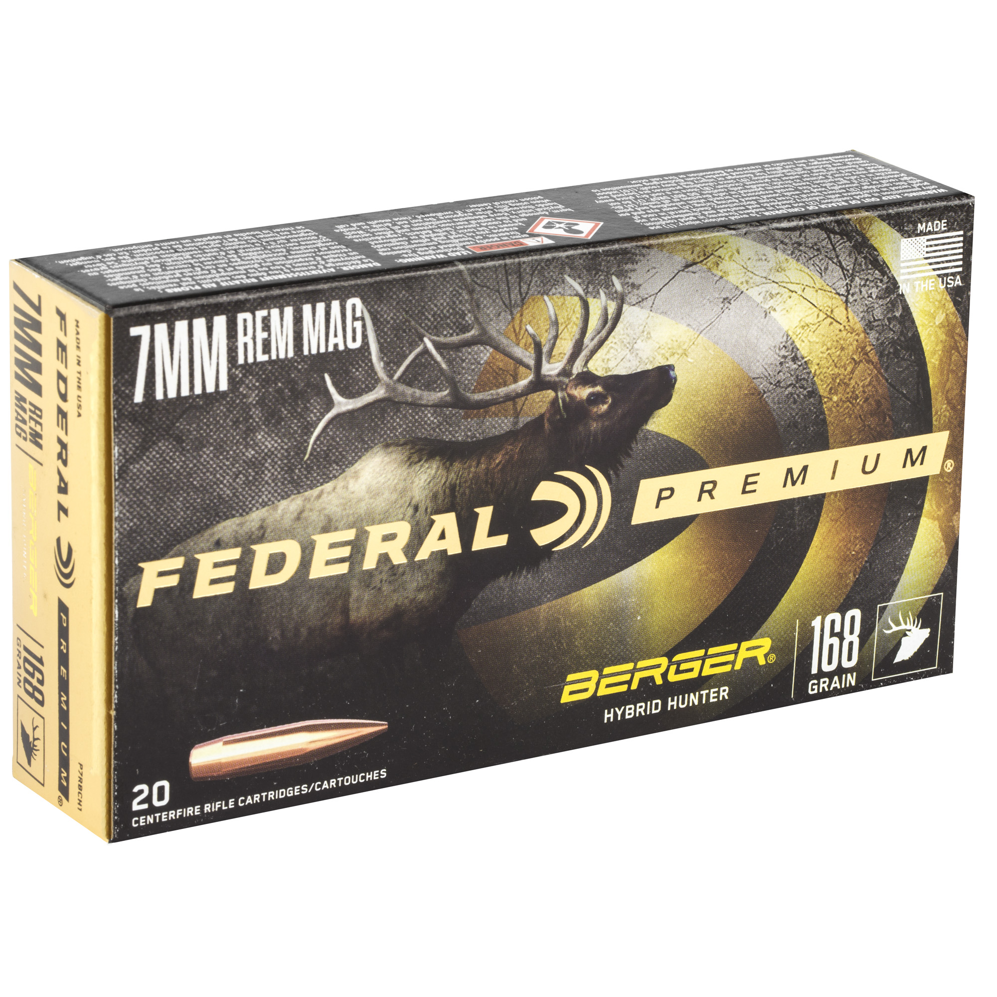 FED PRM 7MM MAG 168GR HYB HR 20/200 - Image 2