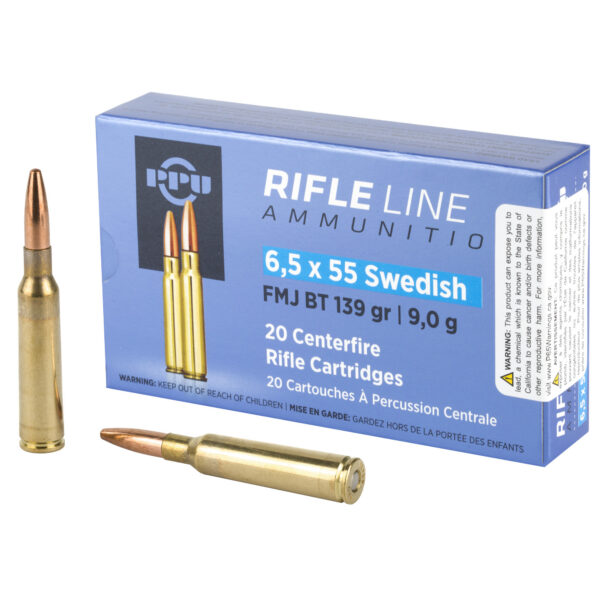 PPU 6.5X55 SWEDISH FMJ 139GR 20/200