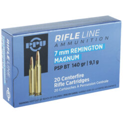Alternative view of PPU 7MM REM MAG PSP 140GR 20/200