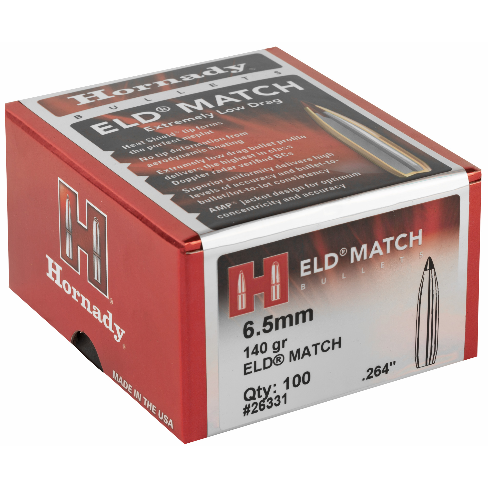 HRNDY ELD-M 6.5MM .264 140GR 100CT - Image 2