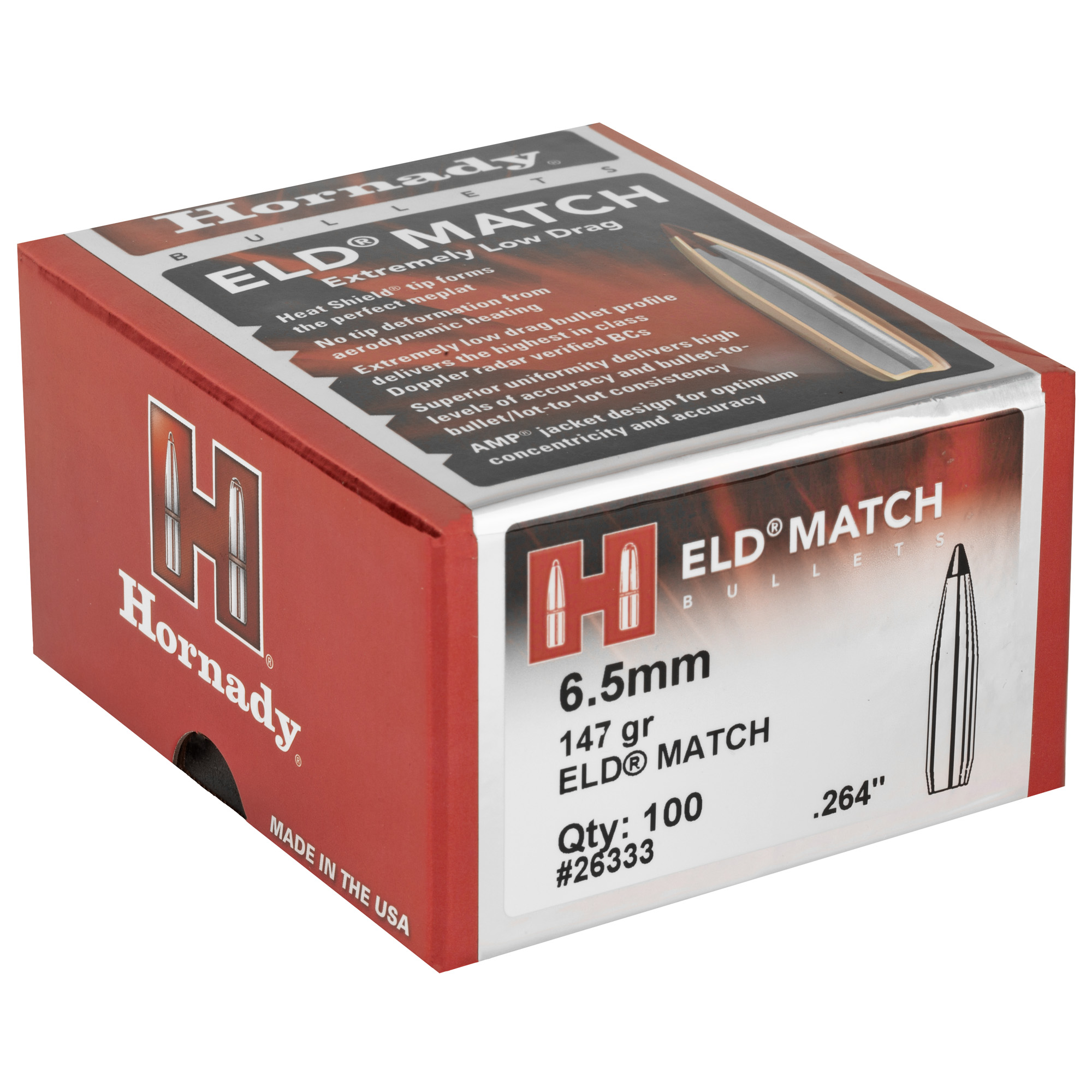 HRNDY ELD-M 6.5MM .264 147GR 100CT - Image 2