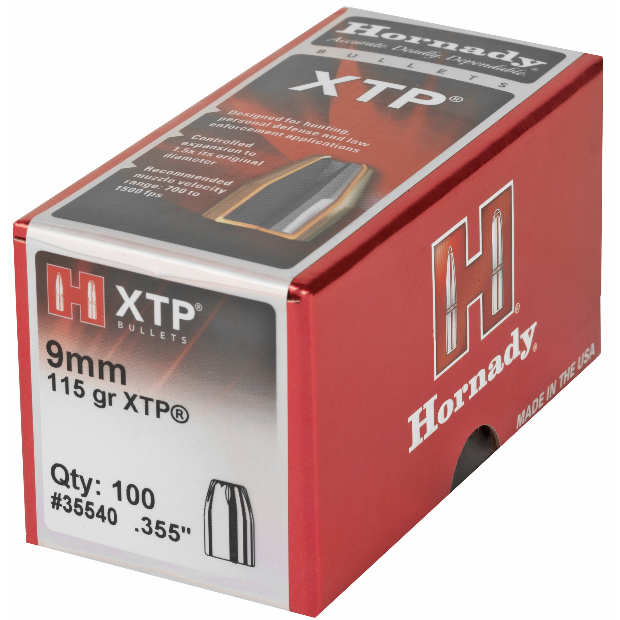 HRNDY XTP 9MM .355 115GR 100CT - Image 3