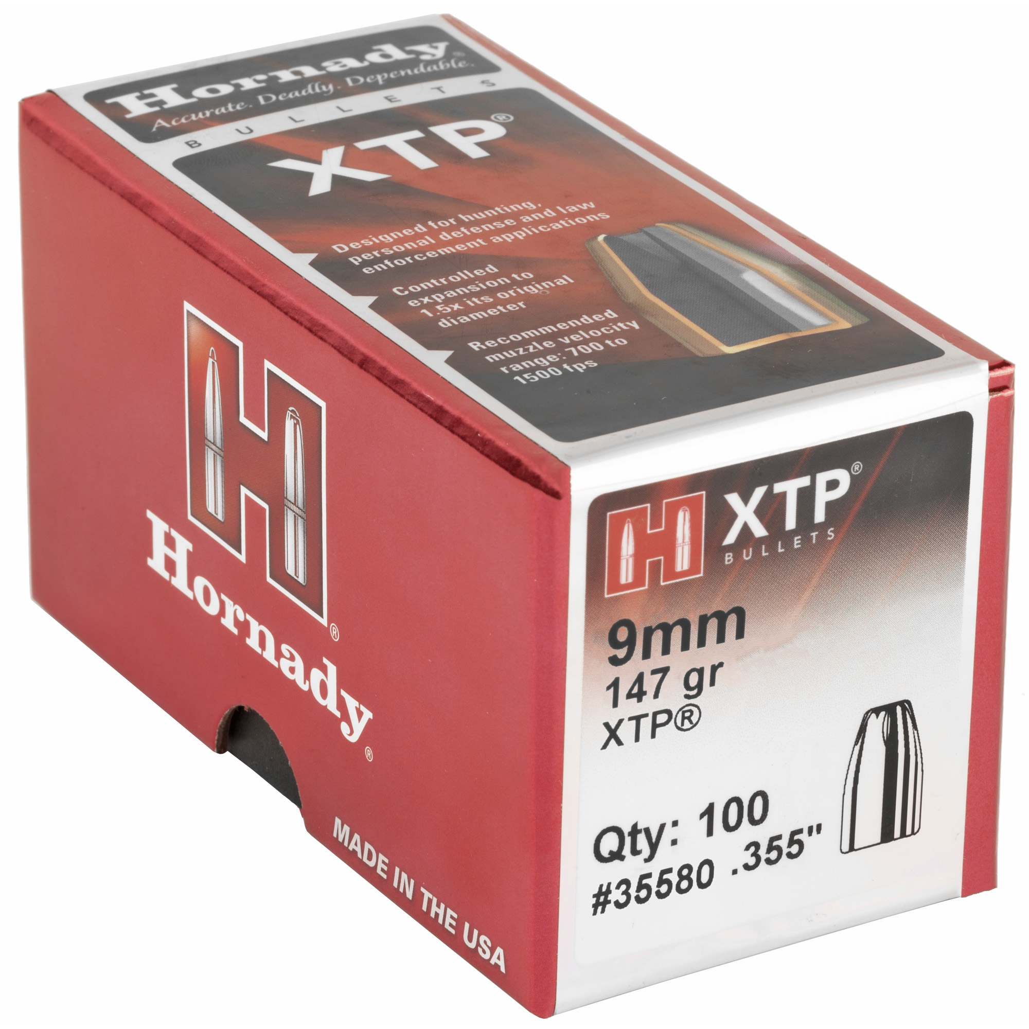 HRNDY XTP 9MM .355 147GR 100CT - Image 2