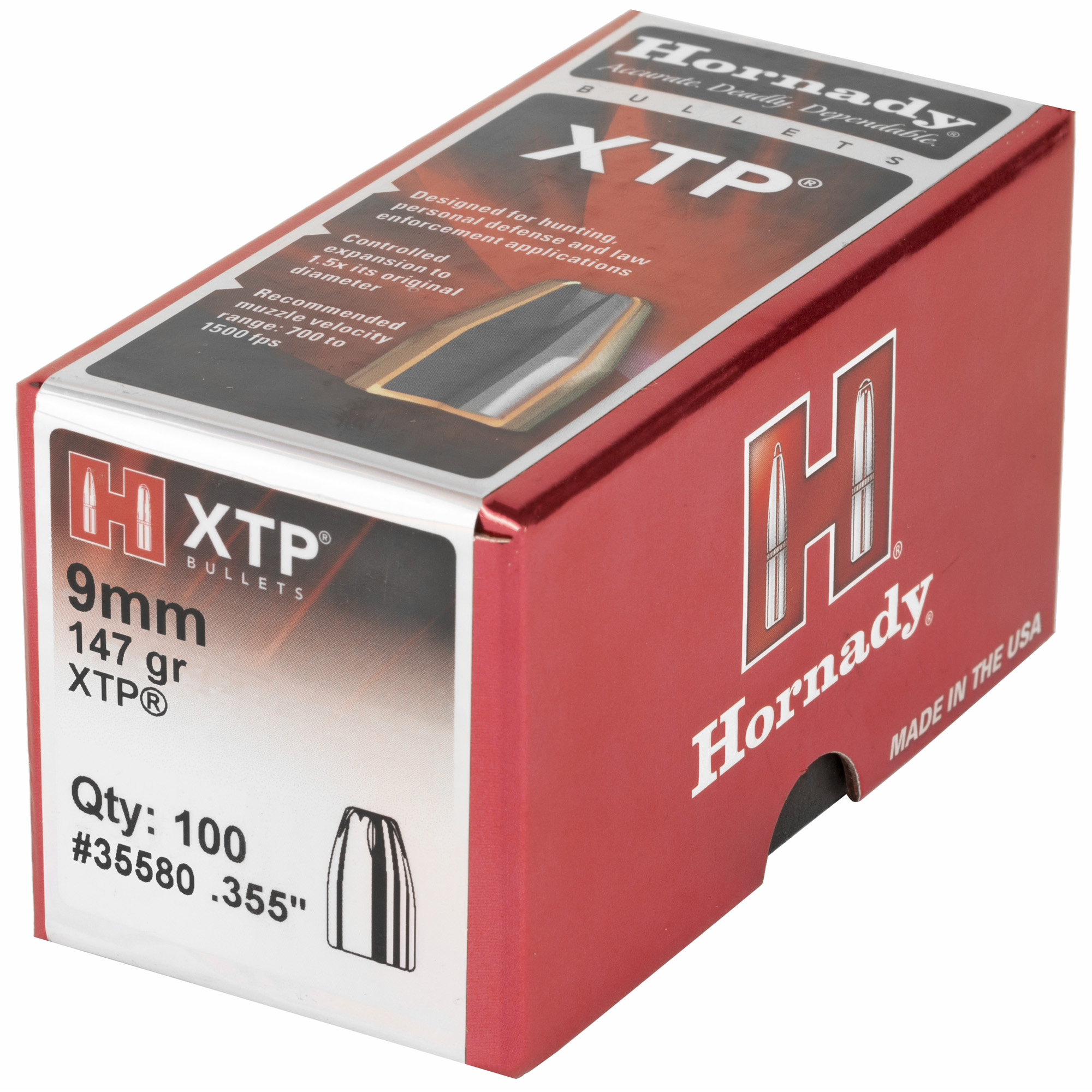 HRNDY XTP 9MM .355 147GR 100CT - Image 3