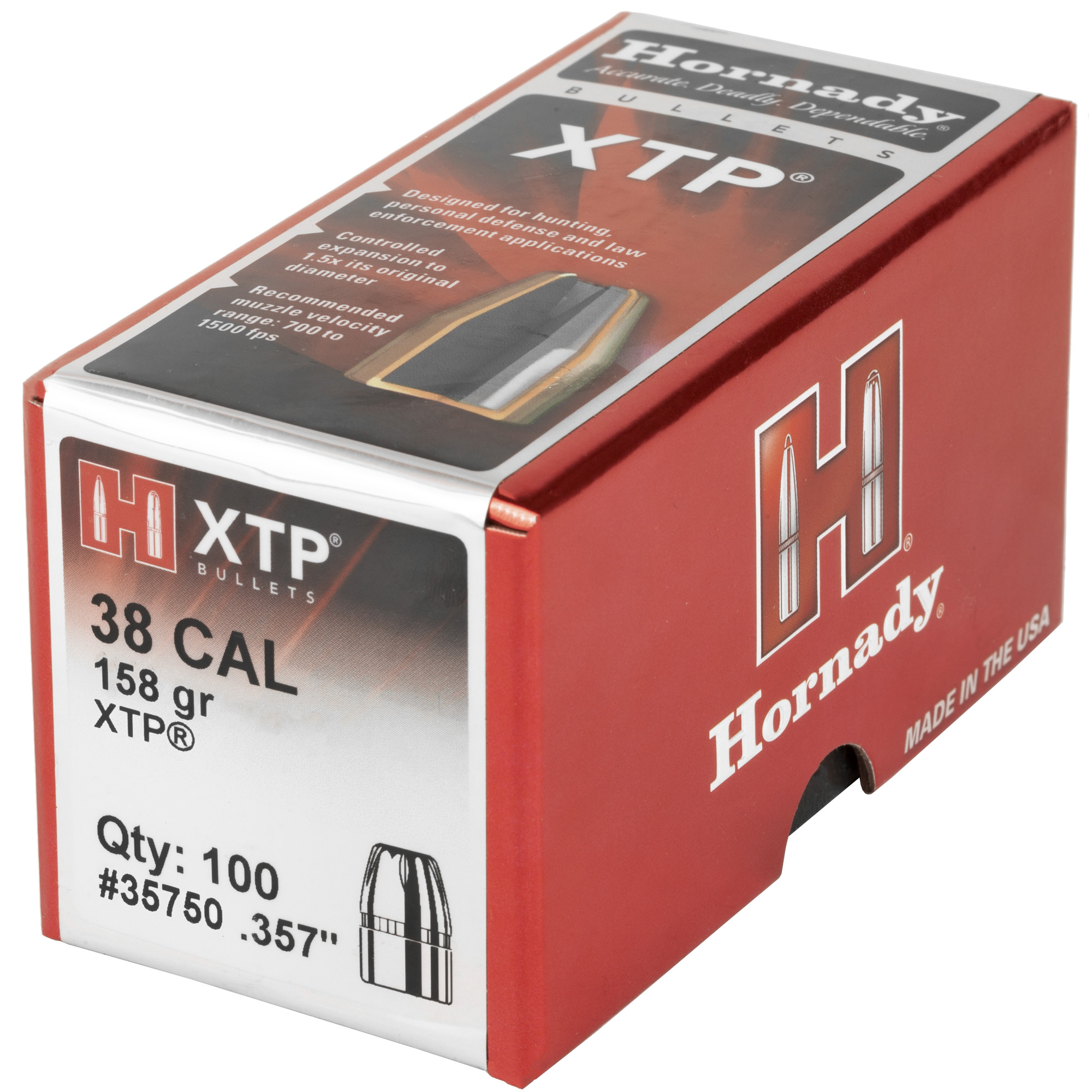 HRNDY XTP 38CAL .357 158GR 100CT - Image 3