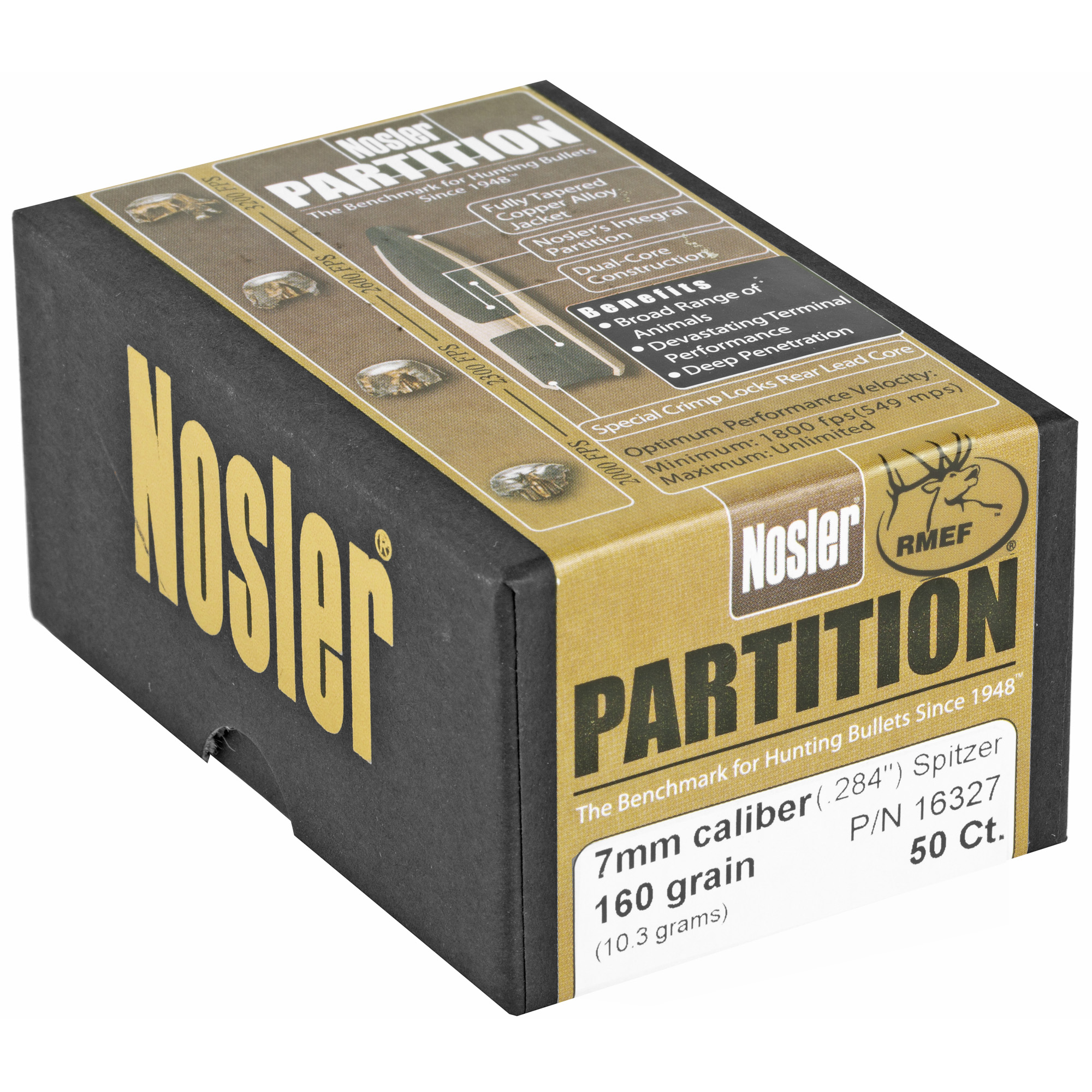 NOSLER 7MM 160GR SP PARTITION 50CT - Image 2