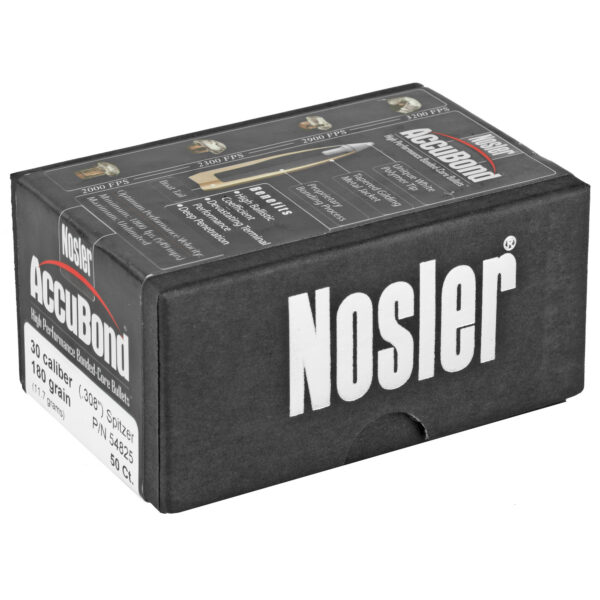 Alternative view of NOSLER 30 CAL 180GR ACCUBOND 50CT