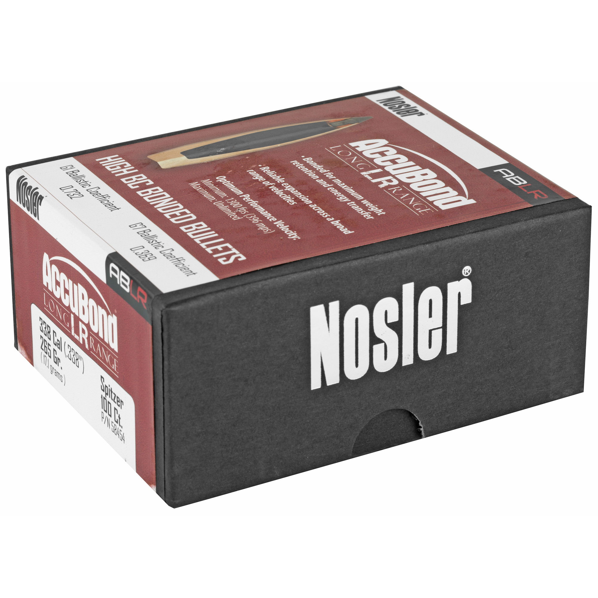 NOSLER ABLR 338 CAL 265GR SP 100CT - Image 2
