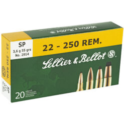 Alternative view of S&B 22-250 55GR SP 20/500