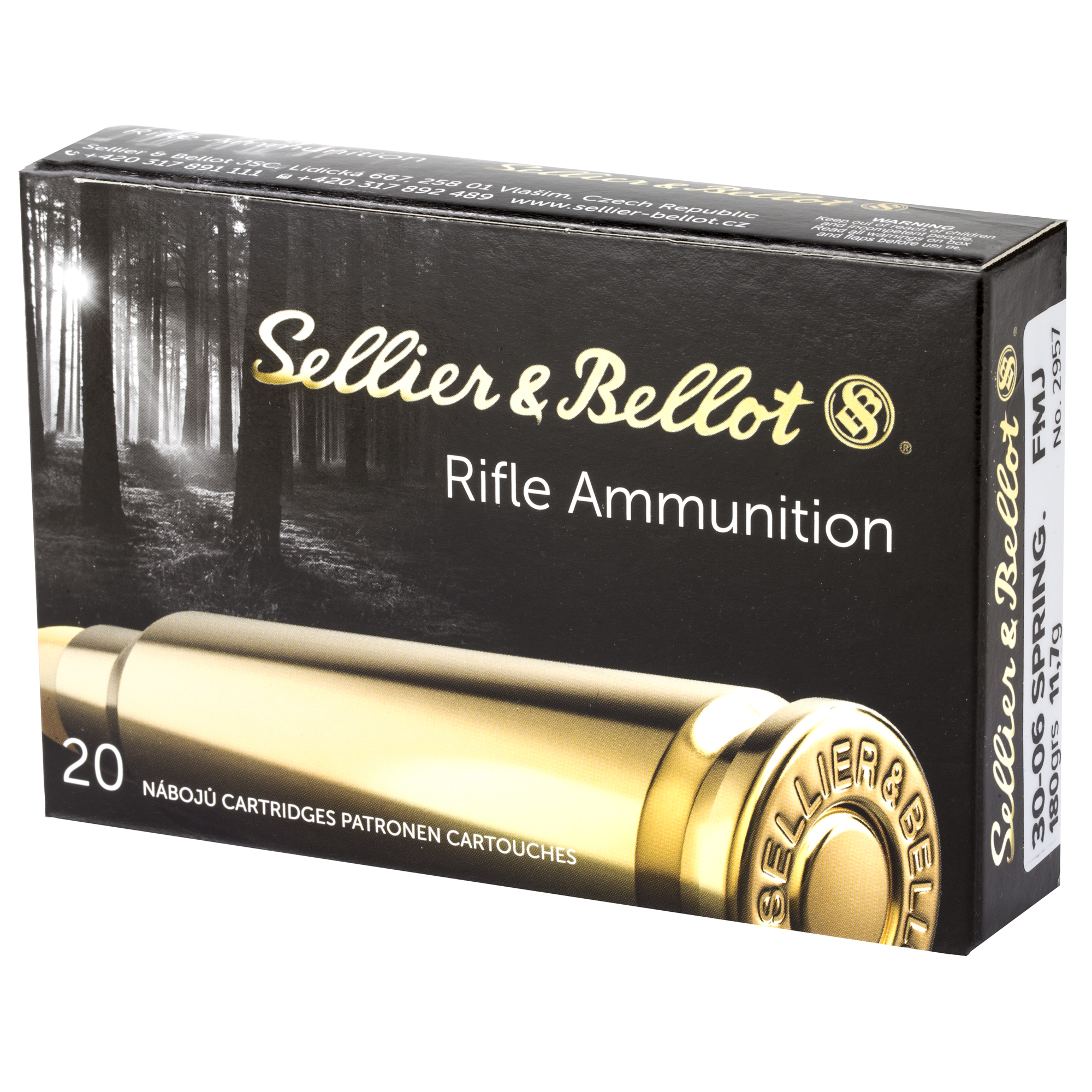 S&B 30-06 180GR FMJ 20/400 - Image 3