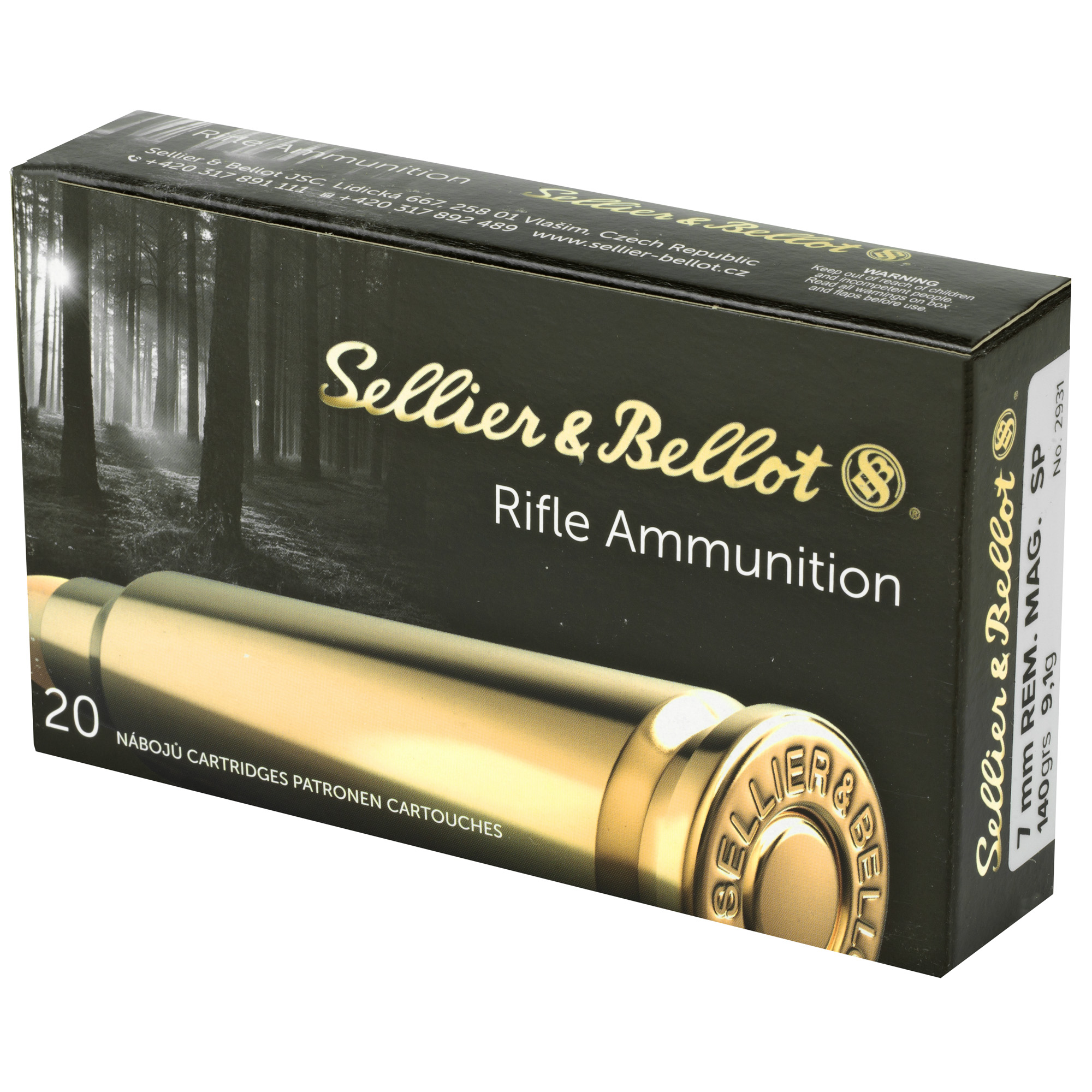 S&B 7MM REM MAG 140GR SP 20/400 - Image 3