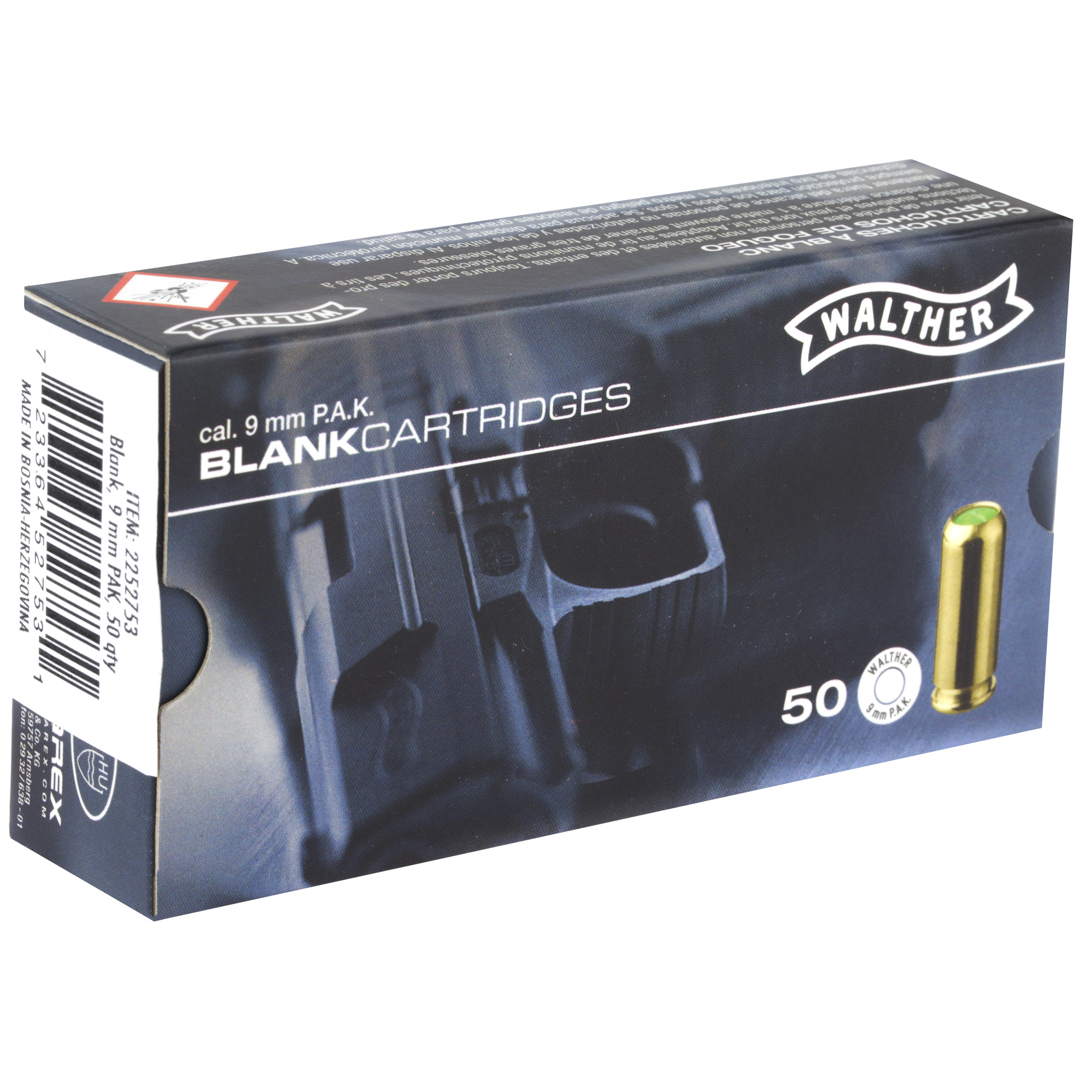 UMX WALTHER 9MM PAK BLANKS 50/BX - Image 2