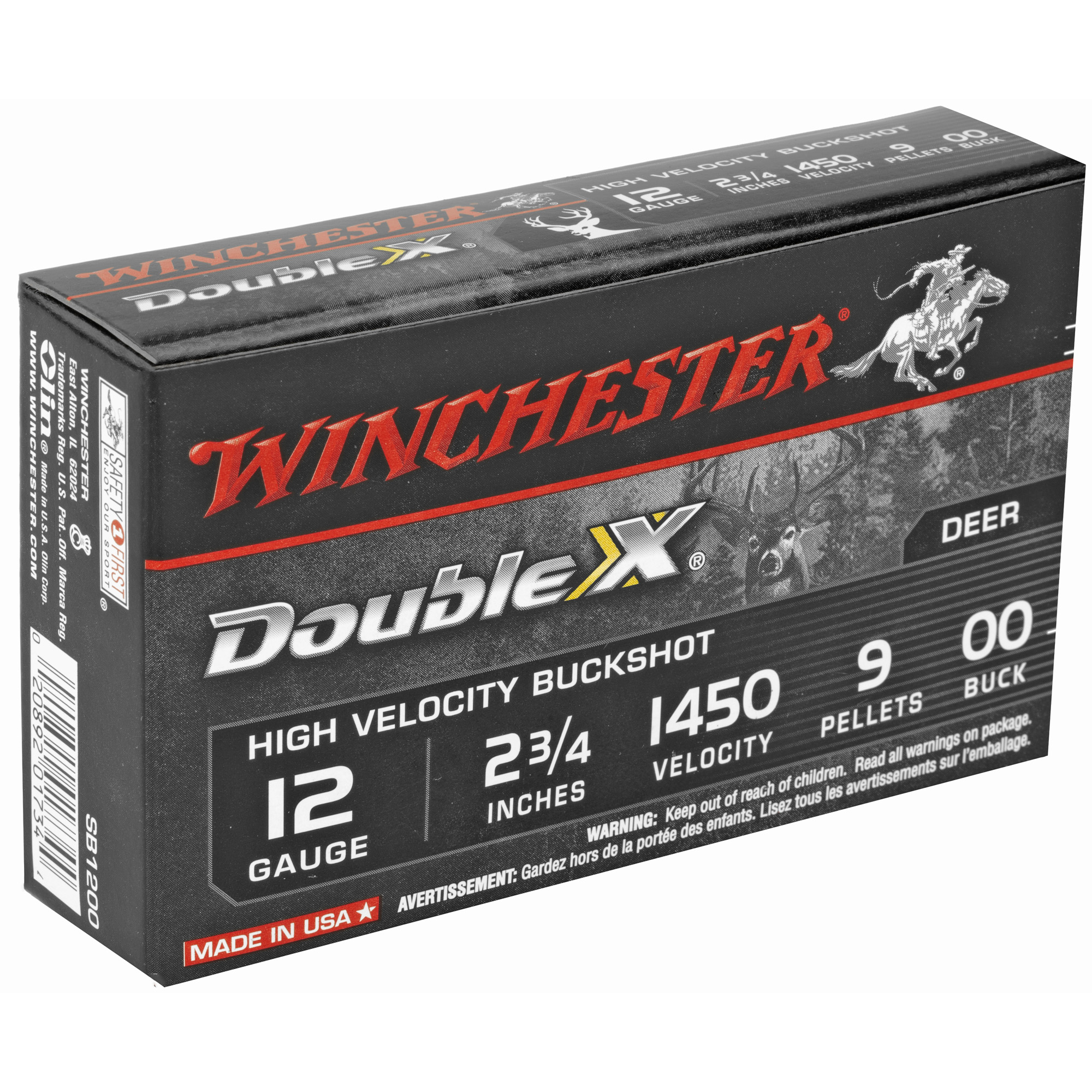 WIN DBL X HV 12GA 2.75 00BK 9P 5/ - Image 2
