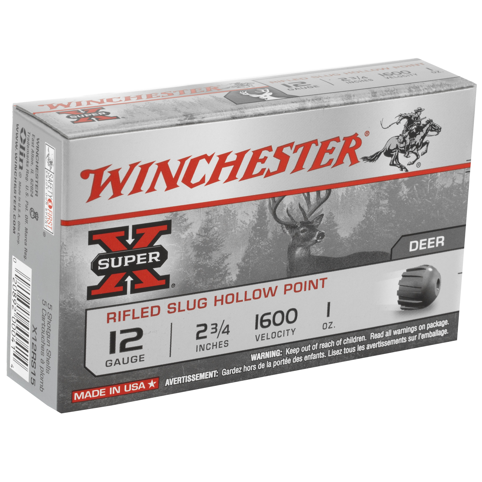 WIN SPRX 12GA 2.75 1OZ RIFLED 5/250 - Image 2