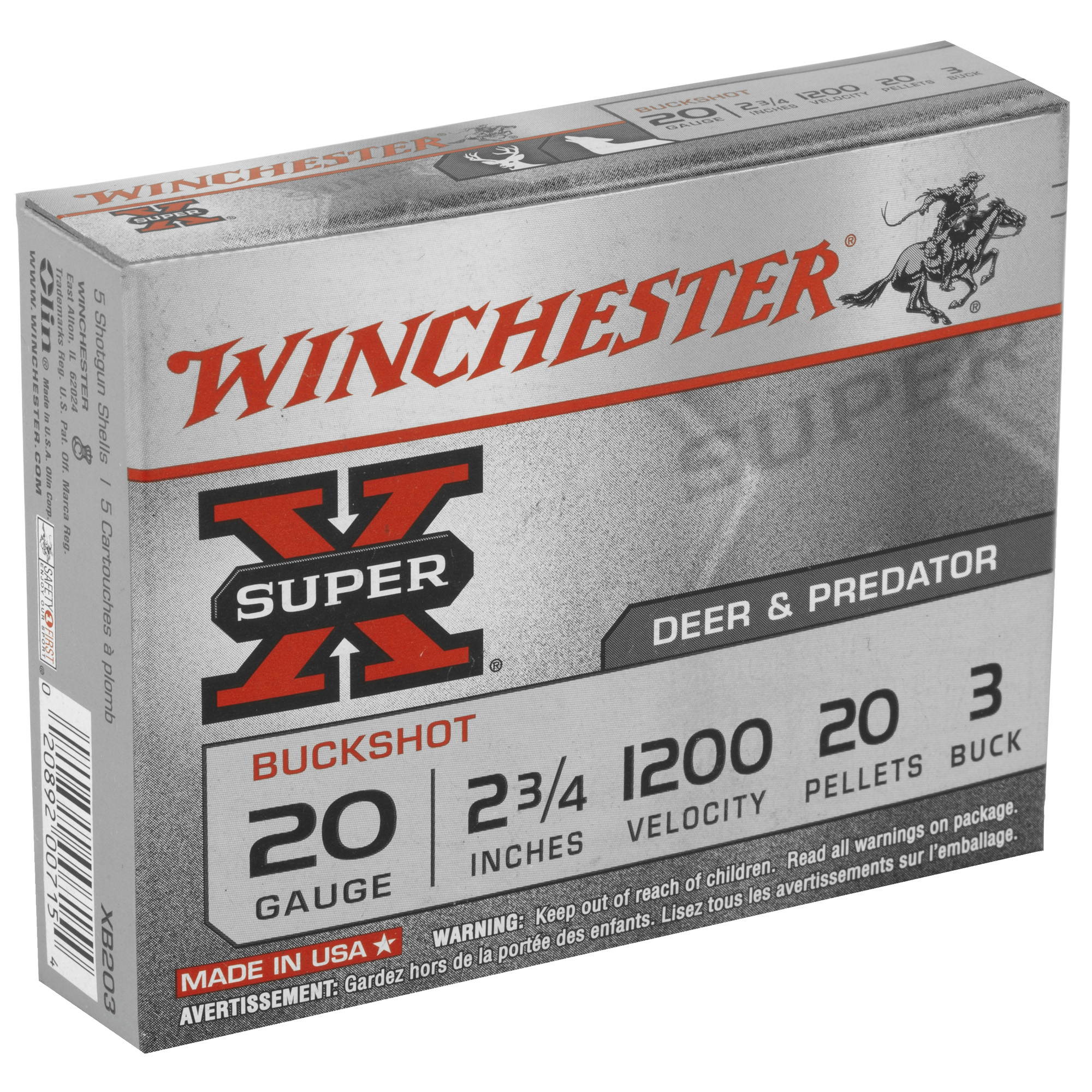 WIN SUPERX 20GA 2.75 #3BK 20PL 5/250 - Image 2