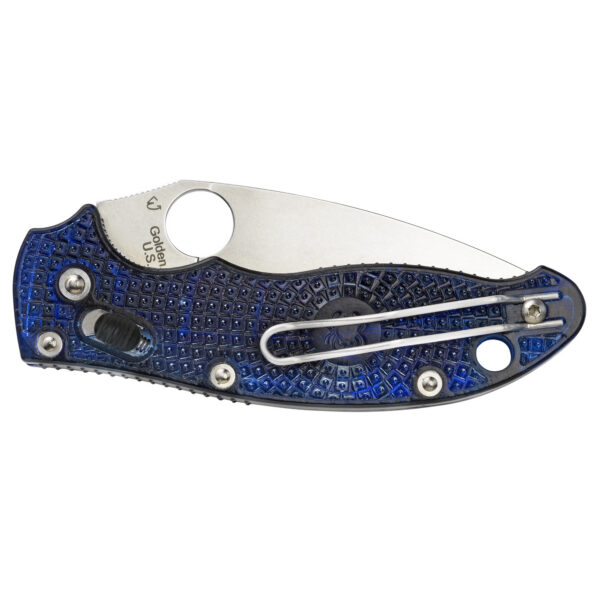 Alternative view of SPYDERCO MANIX2 BLUE FRCP PLAIN