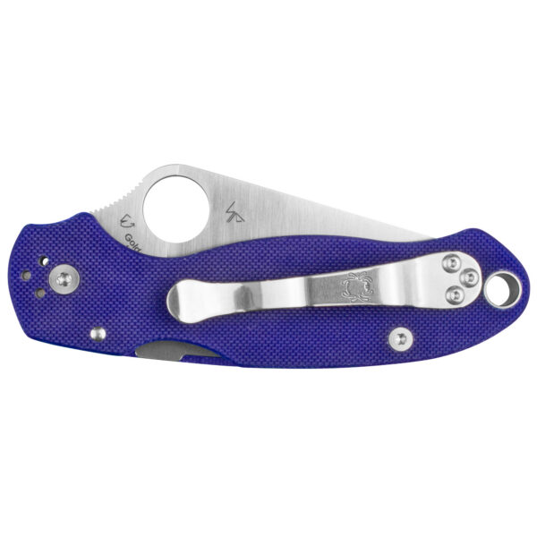 Alternative view of SPYDERCO PARA 3 G-10 DARK BLUE