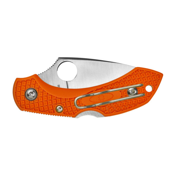 Alternative view of SPYDERCO DRAGONFLY2 ORANGE FRN PLN