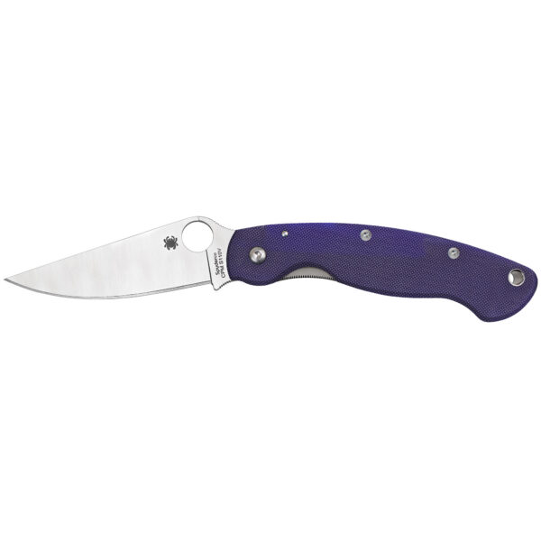 SPYDERCO MILITARY MODEL G-10 BLUE