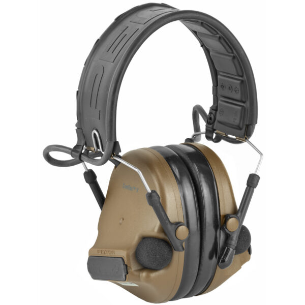 Alternative view of PELTOR COMTAC V DEFENDER COYOTE BRN