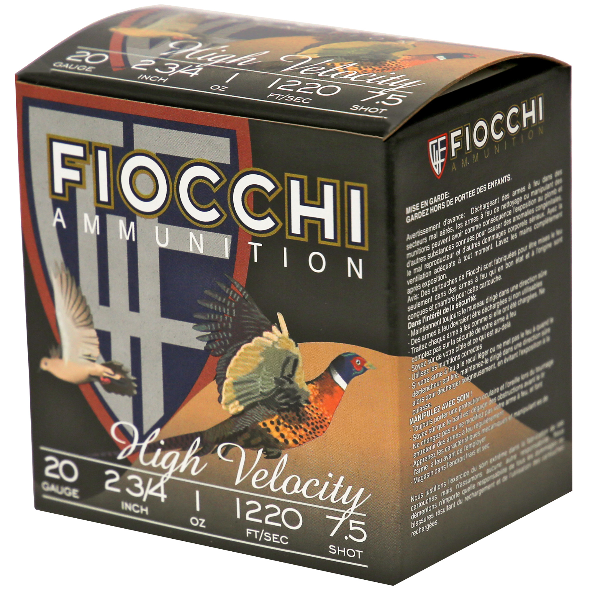 FIOCCHI 20GA #7.5 HV LD HUNT 25/250 - Image 3