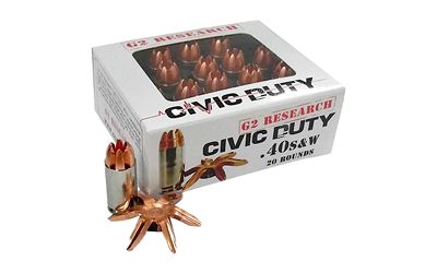 G2R CIVIC DUTY 40S&W 122GR 20/500
