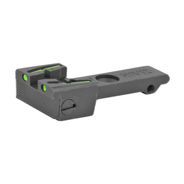 Alternative view of HIVIZ ADJ REAR SIGHT RUG RVLVR GR/RD