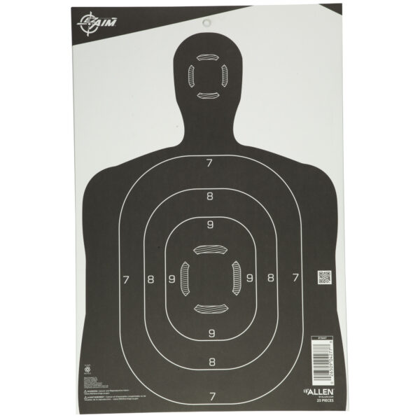 ALLEN EZ AIM SILHOUETTE 12X18 25PK