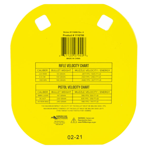Alternative view of CALDWELL AR500 5 YELLOW