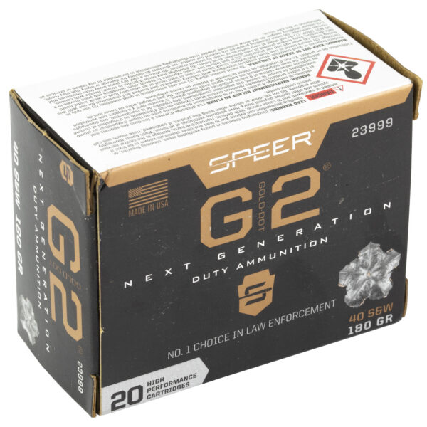 Alternative view of SPR GOLD DOT G2 40S&W 180GR 20/200