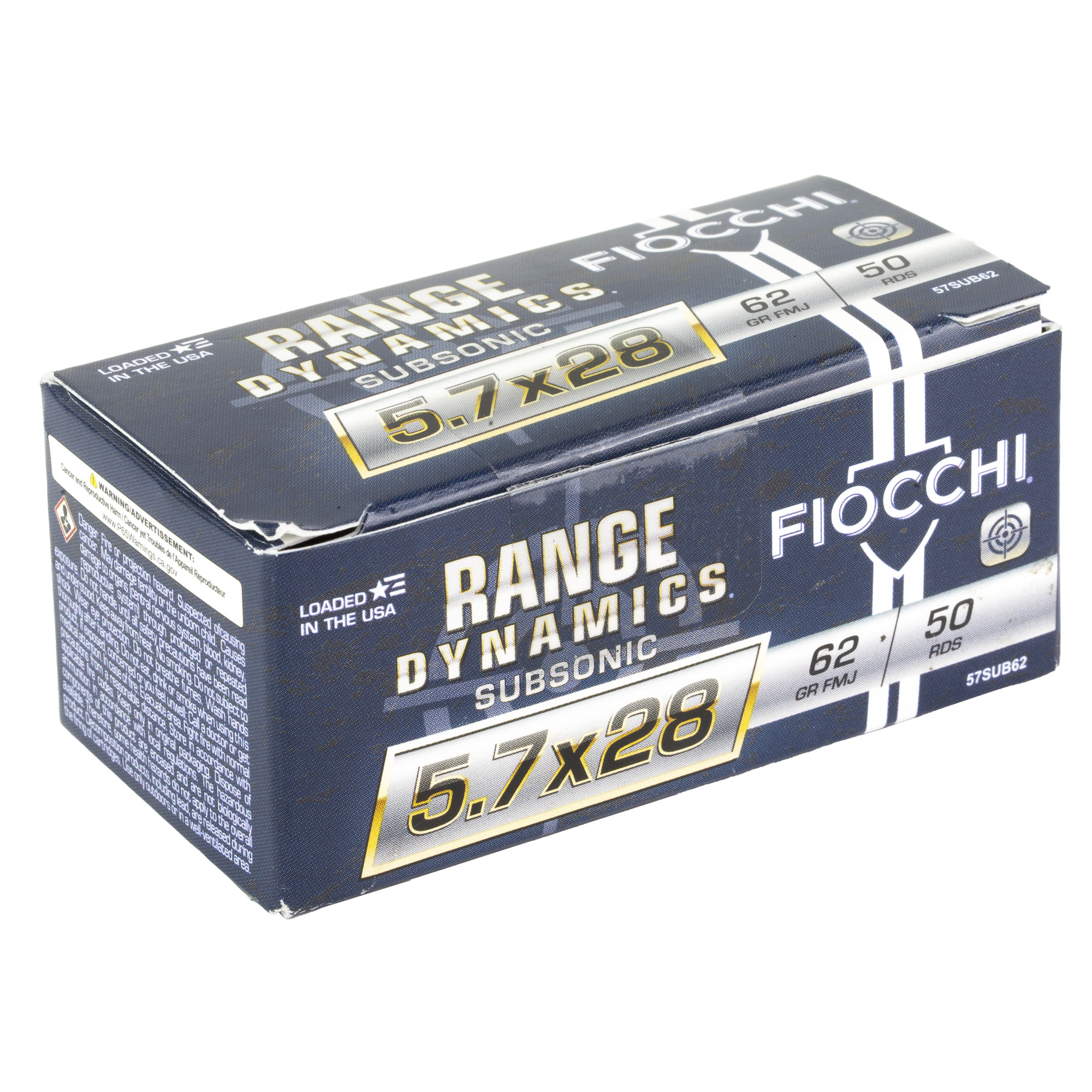 FIOCCHI RP 5.7X28MM 62GR FMJ 50/500 - Image 2