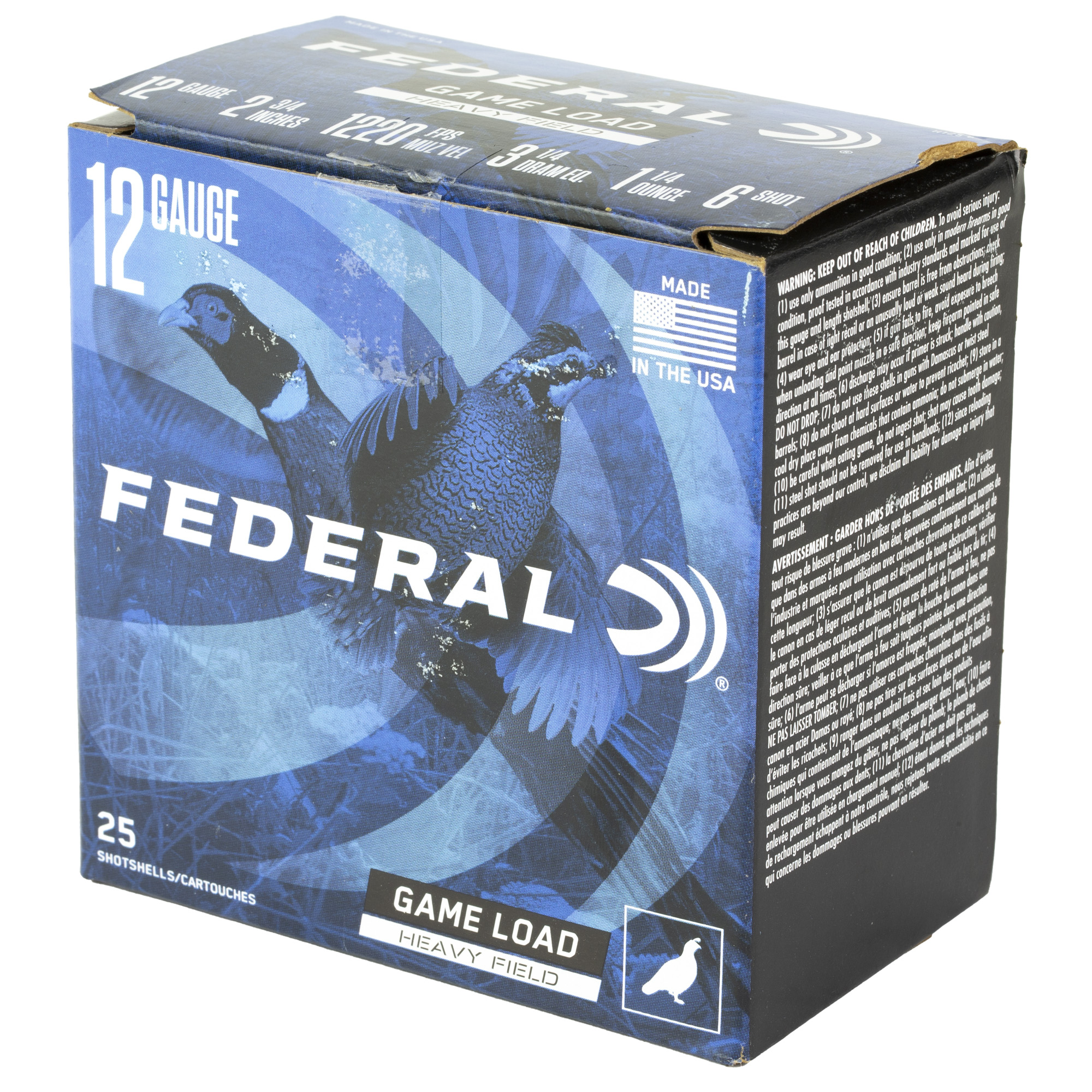 FED GAME LOAD 12GA 2.75 #6 25/250 - Image 3