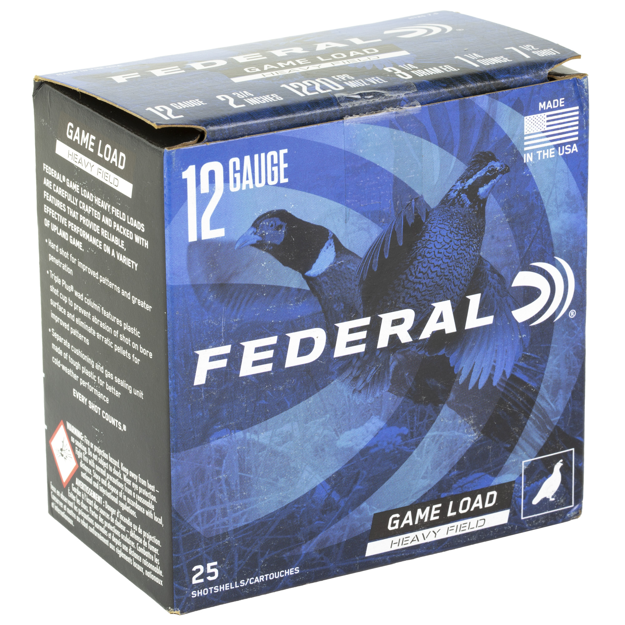 FED GAME LOAD 12GA 2.75 #7.5 25/250 - Image 2