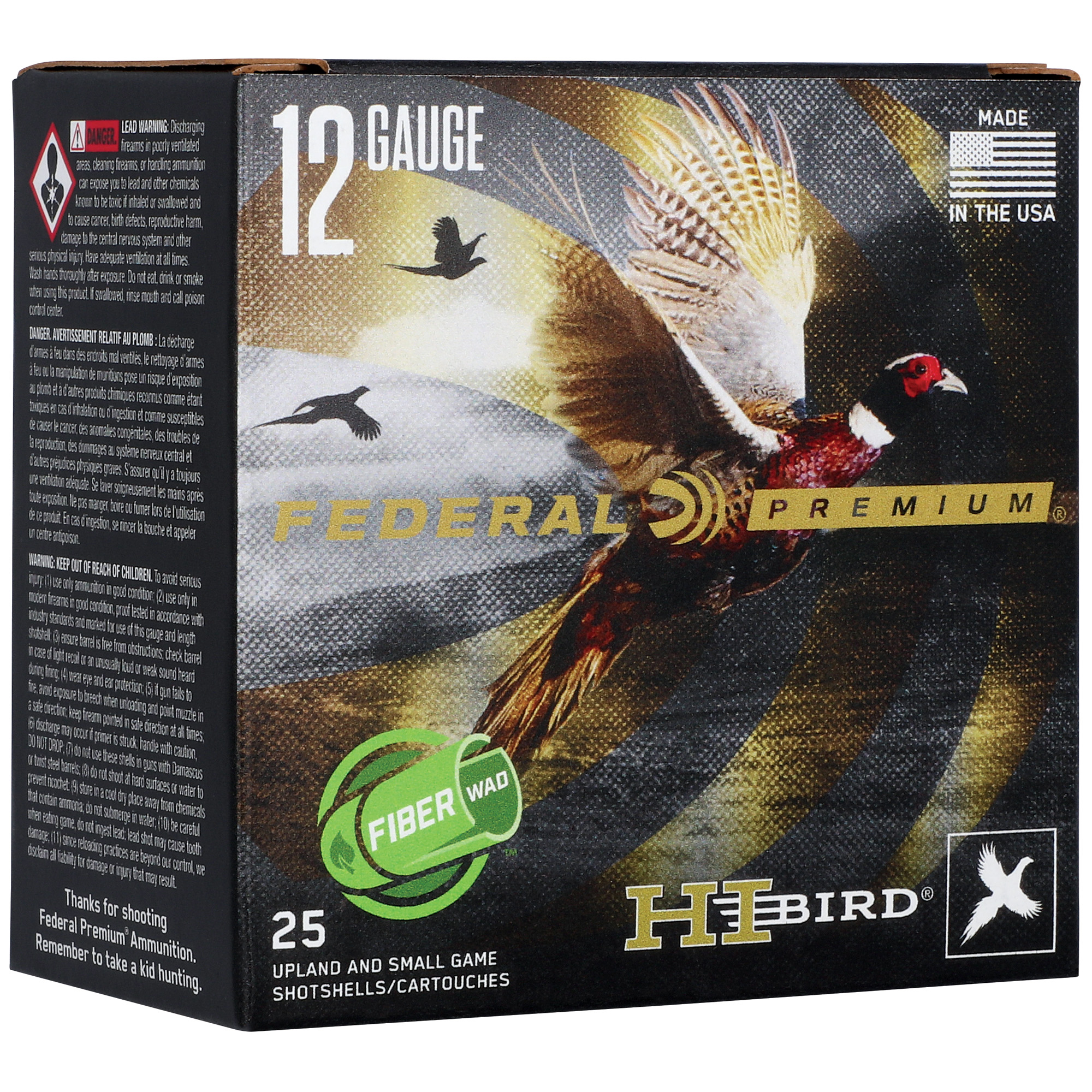 FED HI-BIRD 12GA 2.75 #5 25/250